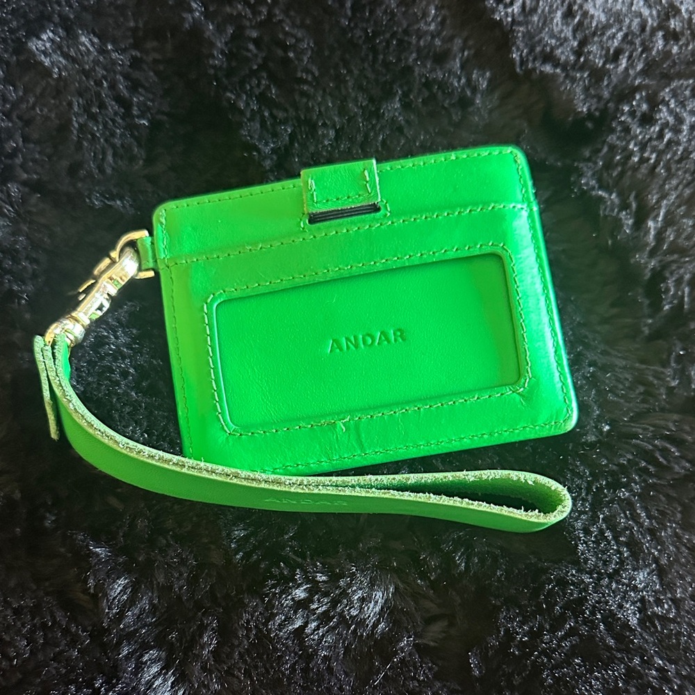 Andar Green Leather Wallet